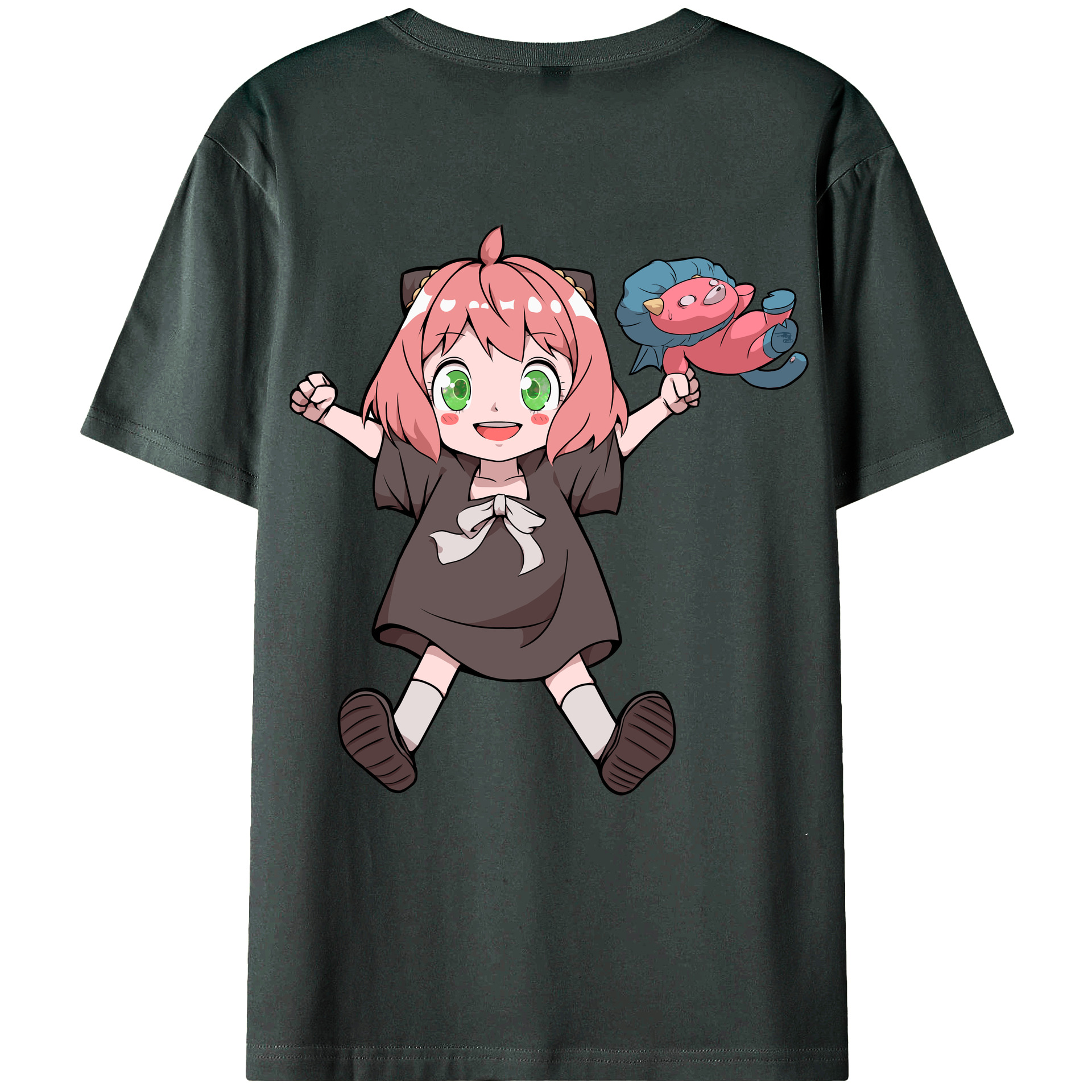 （画像用） SPY×FAMILY间谍家家酒 綿100％ メンズ半袖Tシャツ（バックプリント） 通気性